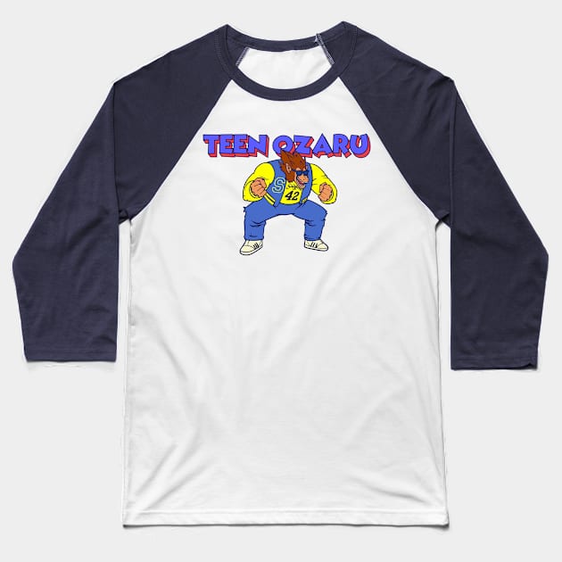 Teen Ozaru Baseball T-Shirt by nazumouse